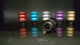 2 Piece Horizontal Air Flow Black Base - Drip Tip - The Vapory
 - 2