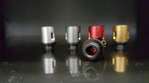 2 Piece Vertical Air Flow Black Base - Drip Tip