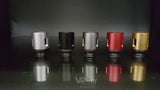 2 Piece Vertical Air Flow Black Base - Drip Tip - The Vapory
 - 1