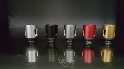 2 Piece Vertical Air Flow Black Base - Drip Tip