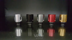2 Piece Vertical Air Flow Black Base - Drip Tip
