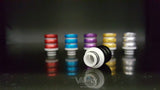 2 Piece Horizontal Air Flow White Base - Drip Tip - The Vapory
 - 2