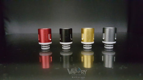 2 Piece Vertical Air Flow White Base - Drip Tip